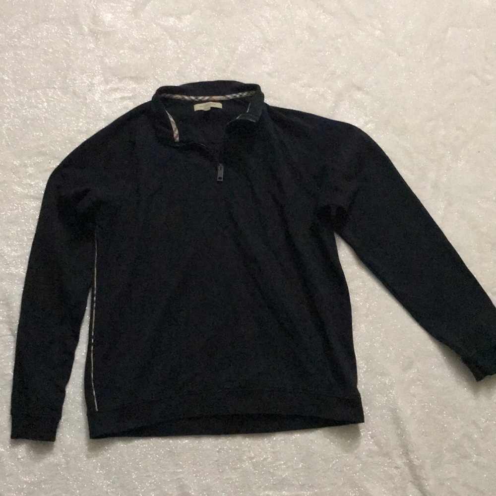 AUTHENTIC BURBERRY MEN NAVY BLUE PULLOVER SWEATER